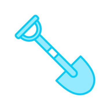 Kürek simgesinin vektör illüstrasyonu