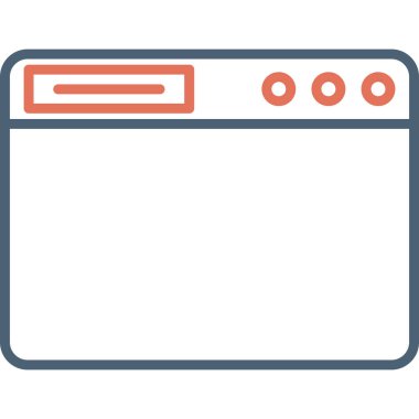 Tarayıcı penceresi. Web simgesi