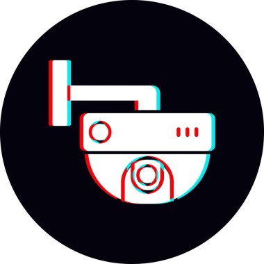 ccTV kamera simgesinin vektör illüstrasyonu