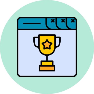 Ganimet web simgesi basit illüstrasyon