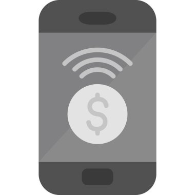 Çevrimiçi ödeme. Web simgesi basit illüstrasyon