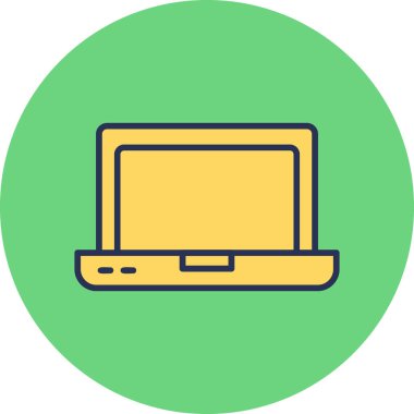 Bilgisayar. Web simgesi basit illüstrasyon