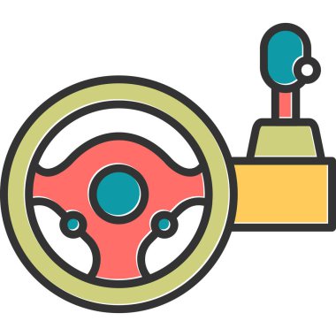 Oyun Direksiyonu ikonu vektör illüstrasyonu