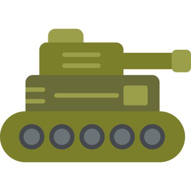 tank. Web simgesi basit illüstrasyon
