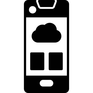 akıllı telefon simgesi vektör illüstrasyonu