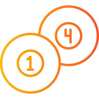 Top havuzu modern simge, vektör illüstrasyonu