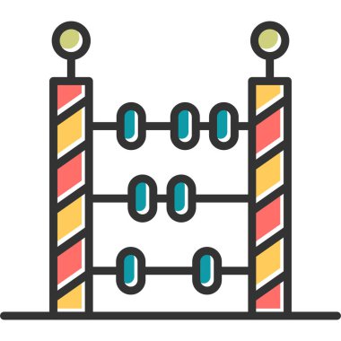 Abaküs. Web simgesi basit illüstrasyon