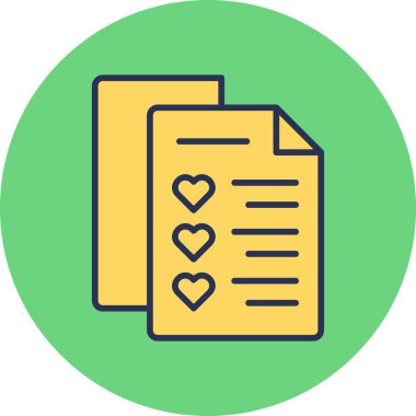 kalp vektör simgesi modern basit tasarım