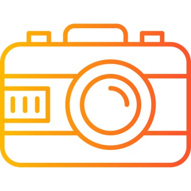 hipster film kamerası, illüstrasyon simgesi