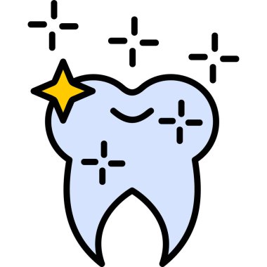 Diş. Web simgesi basit illüstrasyon