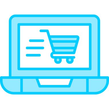 Ticaret konsepti simgesi, vektör illüstrasyonu basit tasarım