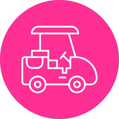 araç web simgesi basit illüstrasyon