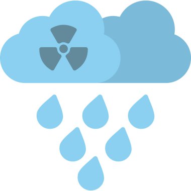 Yağmur. Web simgesi basit illüstrasyon