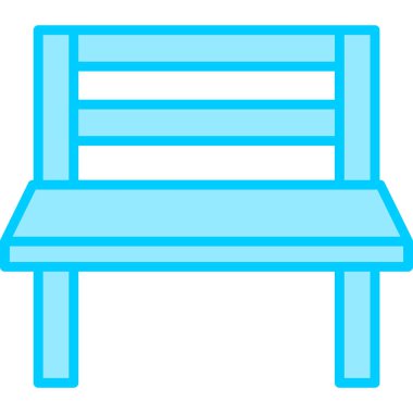 Yedek kulübesi Web simgesi basit illüstrasyon