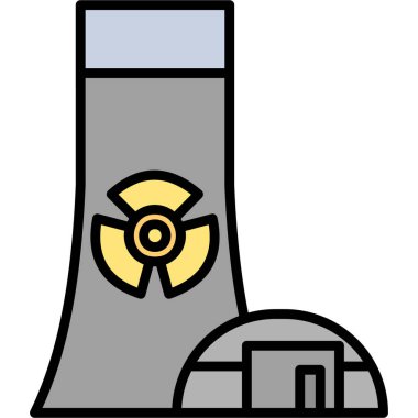 Nükleer enerji vektör çizim