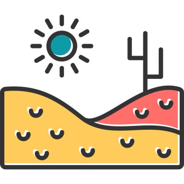 Güneş. Web simgesi basit illüstrasyon