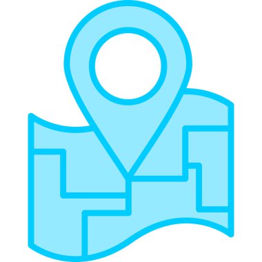 Location pin on map. web icon simple illustration