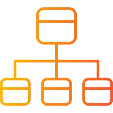 Akış çizelgesi simgesi, modern tasarım illüstrasyonu