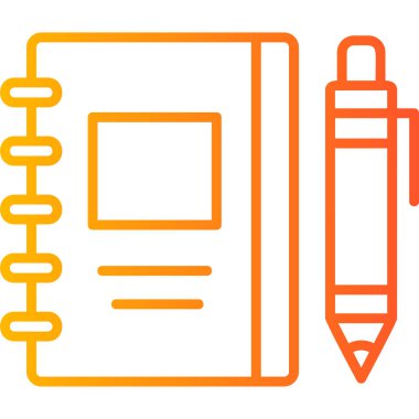 Çizim kitabı modern simge, vektör illüstrasyonu