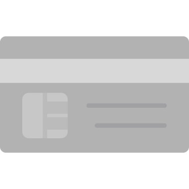 Kredi kartıyla. Basit resimleme