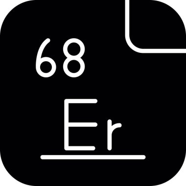 Erbiyum 'un vektör illüstrasyonu 