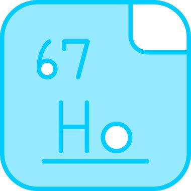 Holmium web simgesi vektör illüstrasyonu