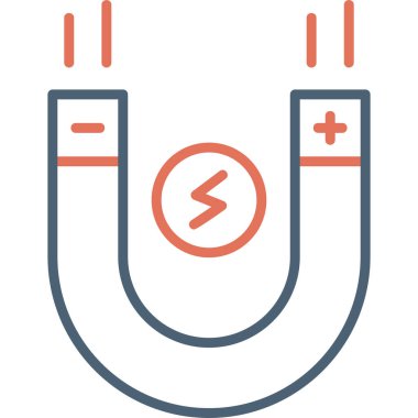 mıknatıs simgesi vektör çizimi 