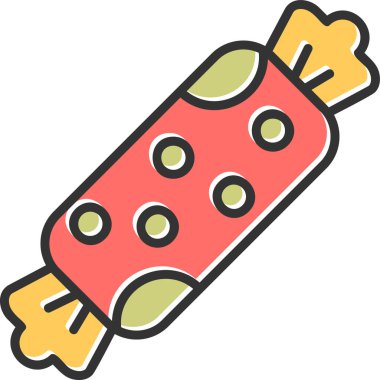 tatlı şeker ikonu vektör illüstrasyonu