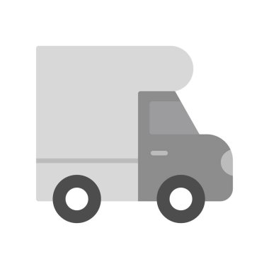 dağıtım kamyonu ikonu vektör çizimi tasarımı