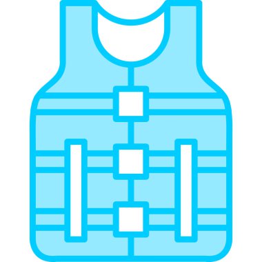 Yelek. Web simgesi basit illüstrasyon