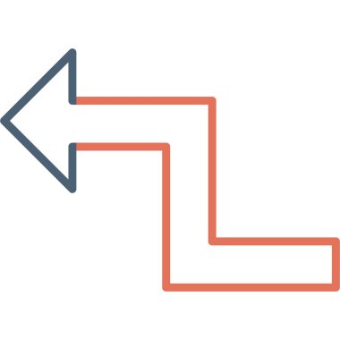 Sol sol yalıtılmış vektör simgesi