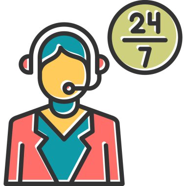 Müşteri servisi. Web simgesi