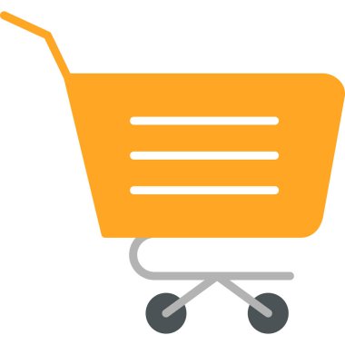 Alışveriş arabası. vektör illüstrasyonu