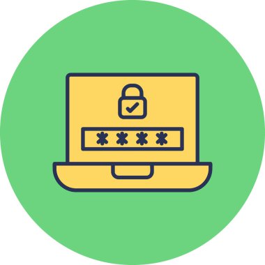 Bilgisayar. Web simgesi basit illüstrasyon