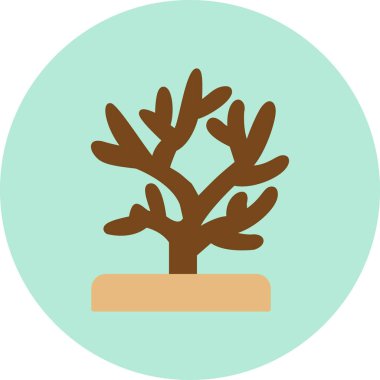 ağaç simgesi vektör illüstrasyonu