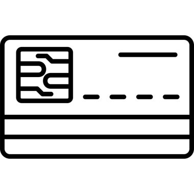 credit card simple vector icon