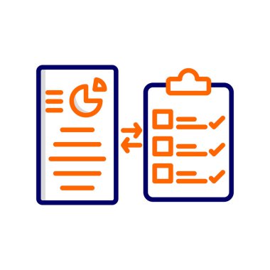 vector illustration of project management modern icon in design