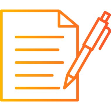 Belge. Web simgesi basit illüstrasyon