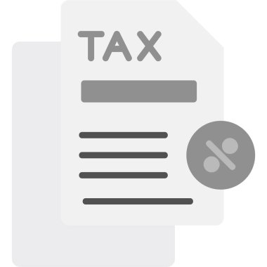 Vergi İndirim simgesi vektör illüstrasyonu