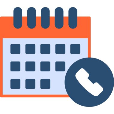 Takvim simgesi, vektör illüstrasyonu basit tasarım