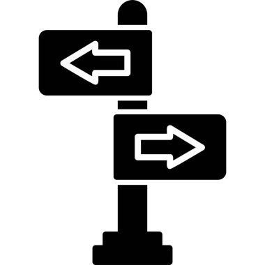 Yönlendirme okları simgesi. Basit tasarım