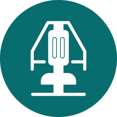 Chest Press Web simgesi basit illüstrasyon