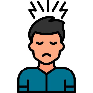 Adamım. Web simgesi basit illüstrasyon