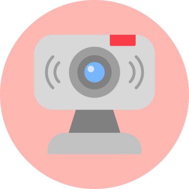 Web kamerası, basit Webcam simgesi tasarımı