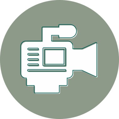 Video Kamera, grafik illüstrasyon simgesi