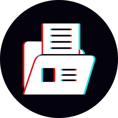 Belge simgesinin vektör illüstrasyonu