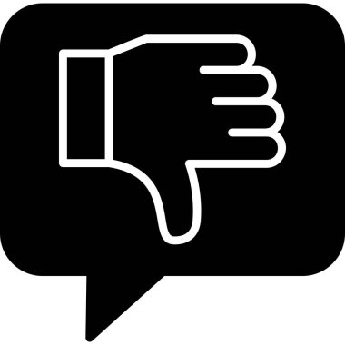 Hoşlanmamak. Web simgesi basit tasarım