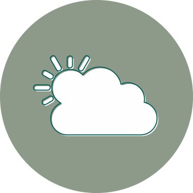 vector cloud technology icon illustration