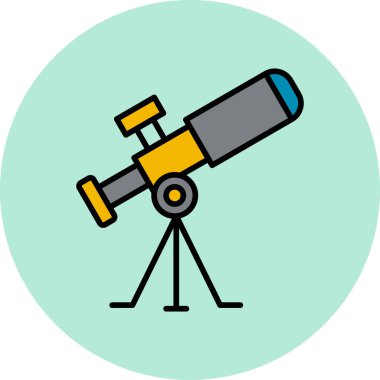 vector illustration of modern Telescope icon