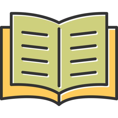 Open Book web icon, vector illustration